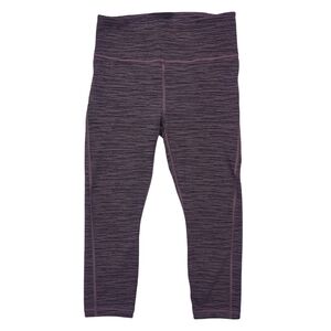 Athleta Ultimate Capri Leggings Pants Women’s Size Small Stash Pockets Stripe